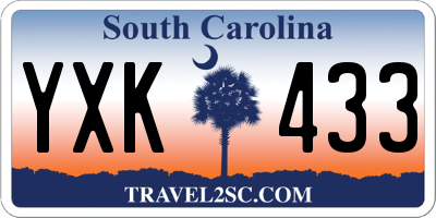 SC license plate YXK433