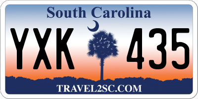 SC license plate YXK435