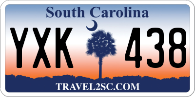 SC license plate YXK438