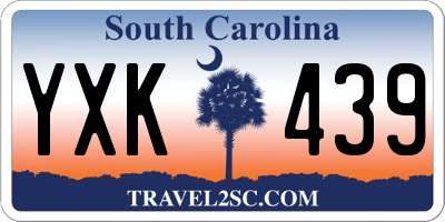 SC license plate YXK439