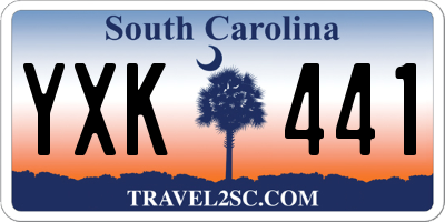 SC license plate YXK441