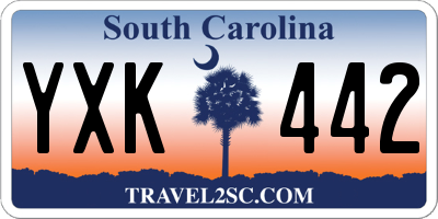 SC license plate YXK442