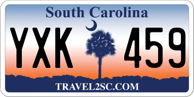SC license plate YXK459