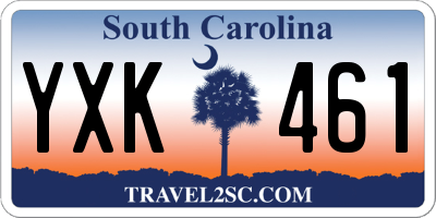 SC license plate YXK461