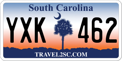 SC license plate YXK462