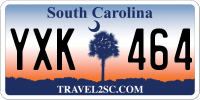 SC license plate YXK464