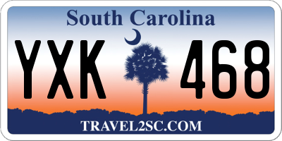 SC license plate YXK468