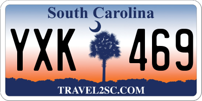 SC license plate YXK469