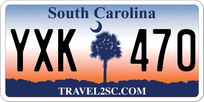 SC license plate YXK470