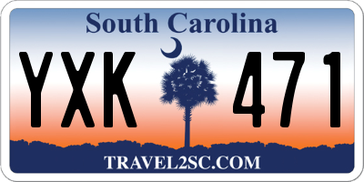 SC license plate YXK471
