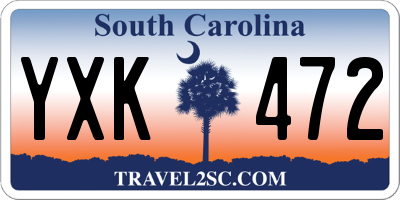 SC license plate YXK472