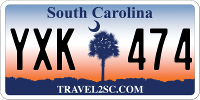 SC license plate YXK474