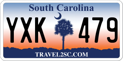 SC license plate YXK479