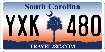 SC license plate YXK480