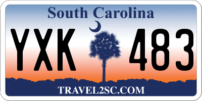 SC license plate YXK483