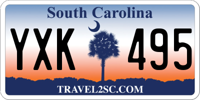 SC license plate YXK495
