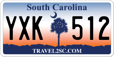 SC license plate YXK512
