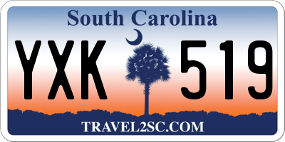 SC license plate YXK519