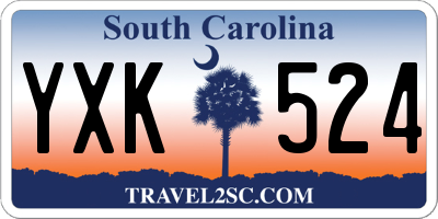 SC license plate YXK524
