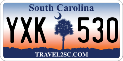 SC license plate YXK530