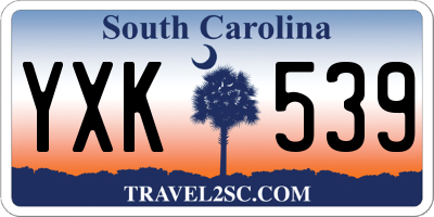 SC license plate YXK539