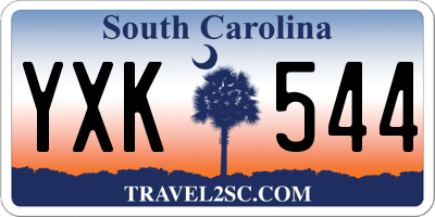 SC license plate YXK544