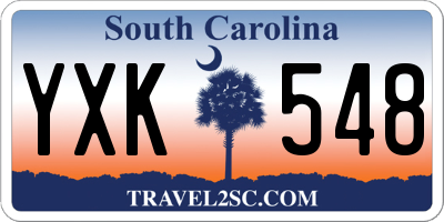 SC license plate YXK548