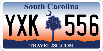 SC license plate YXK556