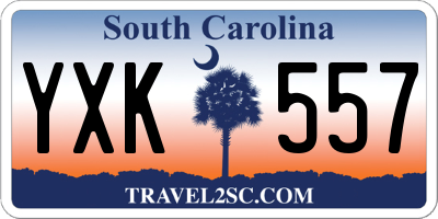 SC license plate YXK557