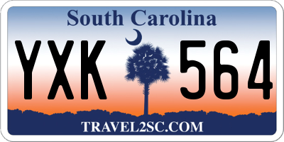 SC license plate YXK564