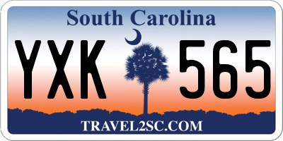 SC license plate YXK565