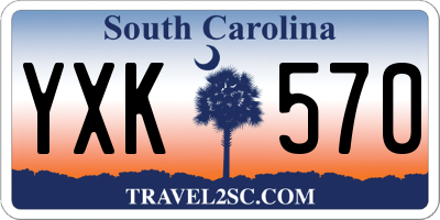 SC license plate YXK570