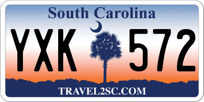 SC license plate YXK572