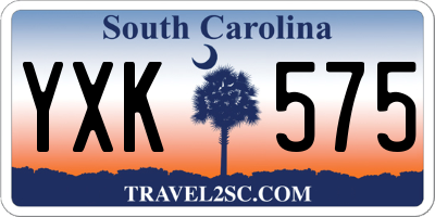 SC license plate YXK575