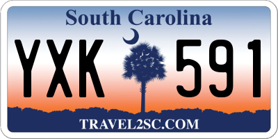 SC license plate YXK591
