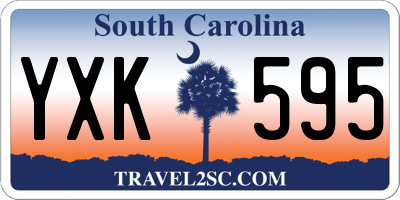 SC license plate YXK595