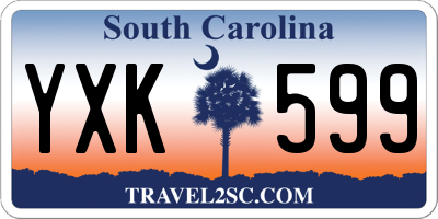 SC license plate YXK599