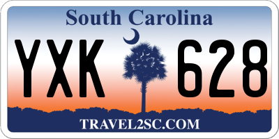 SC license plate YXK628