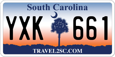 SC license plate YXK661