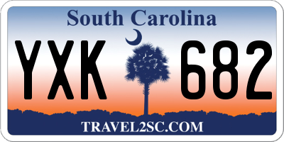 SC license plate YXK682