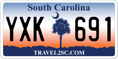 SC license plate YXK691