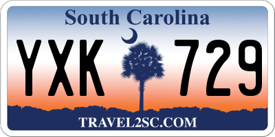 SC license plate YXK729