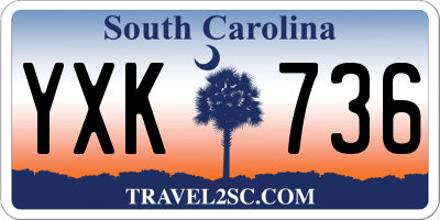 SC license plate YXK736