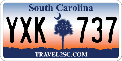 SC license plate YXK737