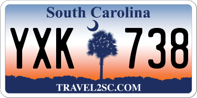 SC license plate YXK738