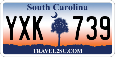SC license plate YXK739