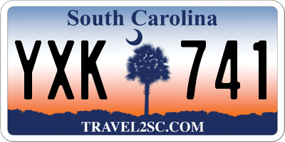 SC license plate YXK741