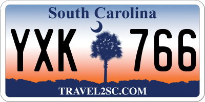SC license plate YXK766