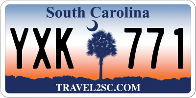 SC license plate YXK771