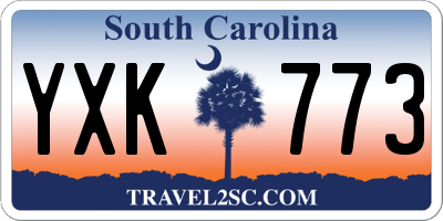 SC license plate YXK773